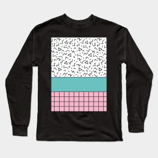 Memphis Pattern 36 / 80s Retro Long Sleeve T-Shirt